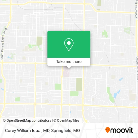 Corey William Iqbal, MD map