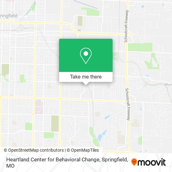 Heartland Center for Behavioral Change map