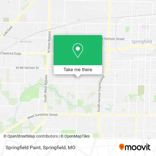 Springfield Paint map
