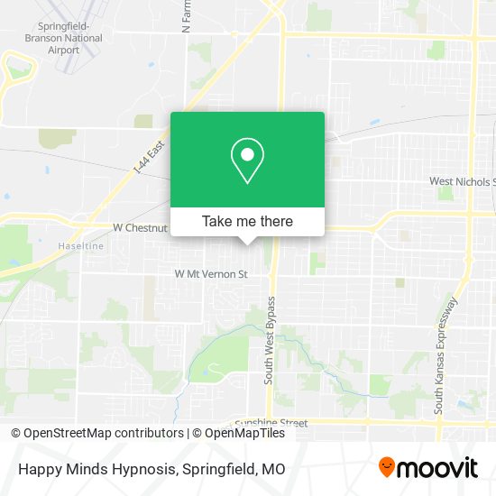 Happy Minds Hypnosis map