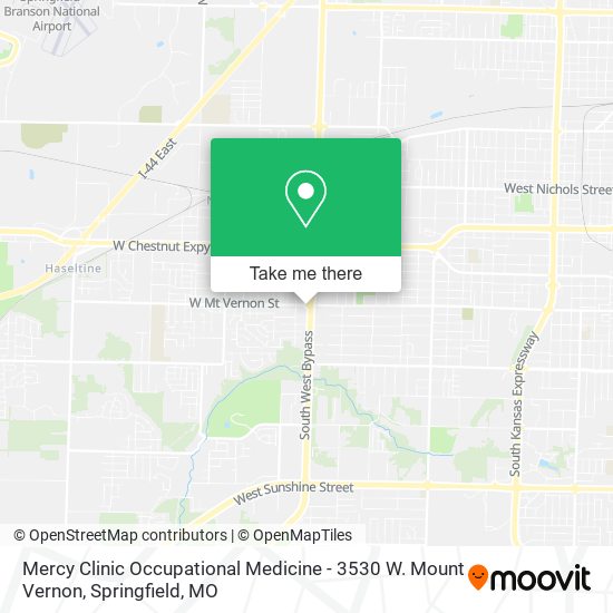 Mercy Clinic Occupational Medicine - 3530 W. Mount Vernon map