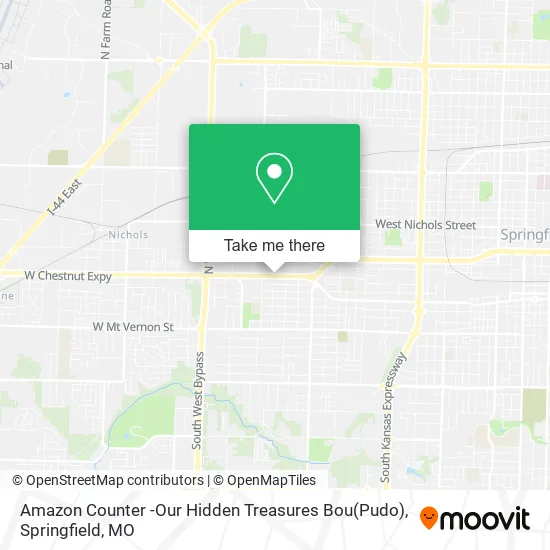 Amazon Counter -Our Hidden Treasures Bou(Pudo) map