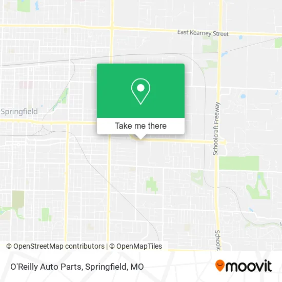 O'Reilly Auto Parts map