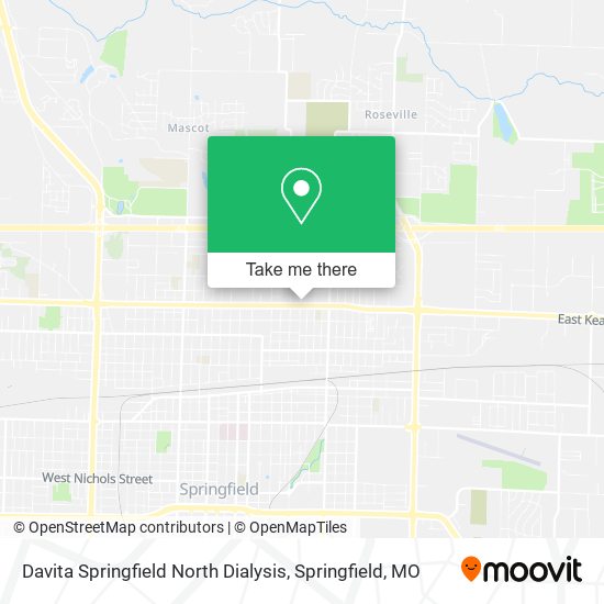 Davita Springfield North Dialysis map