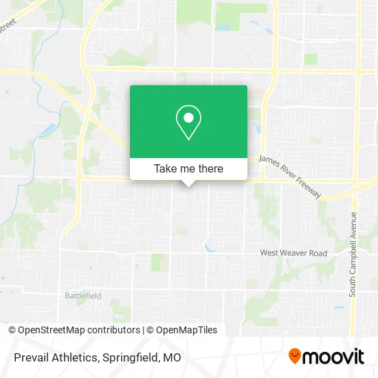 Prevail Athletics map