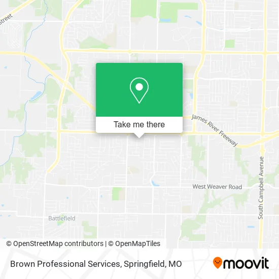 Brown Professional Services map