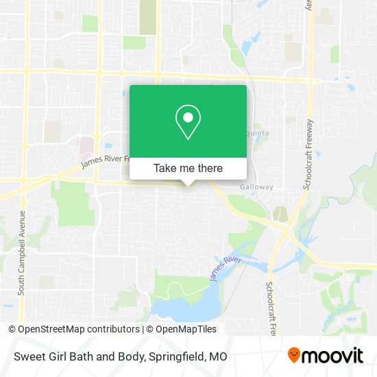 Sweet Girl Bath and Body map