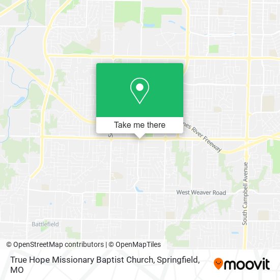 True Hope Missionary Baptist Church map