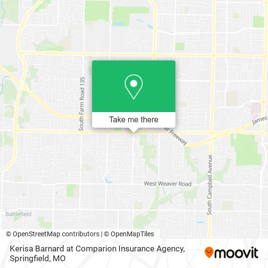 Kerisa Barnard at Comparion Insurance Agency map