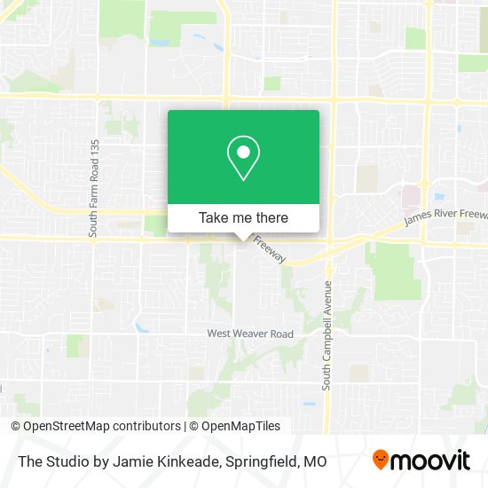 The Studio by Jamie Kinkeade map