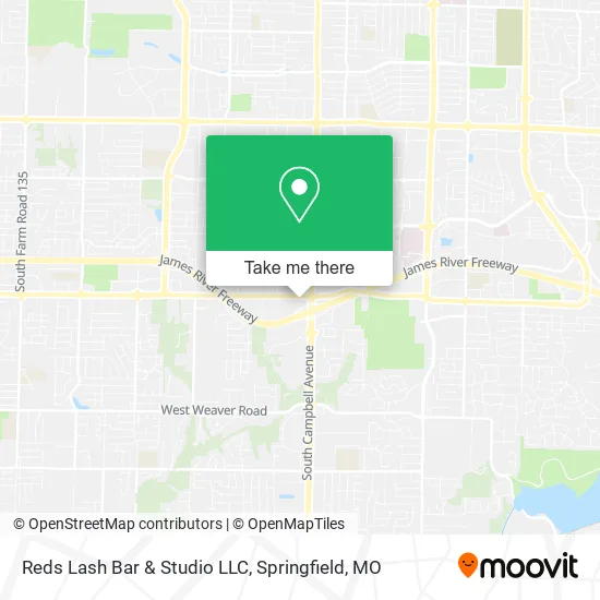 Mapa de Reds Lash Bar & Studio LLC
