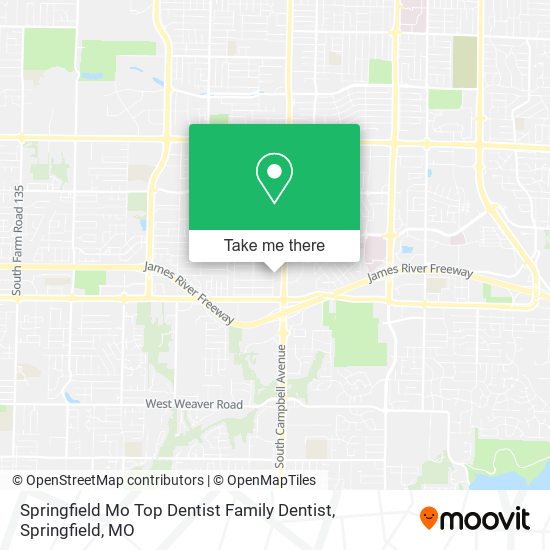 Mapa de Springfield Mo Top Dentist Family Dentist