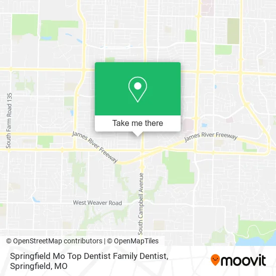 Springfield Mo Top Dentist Family Dentist map