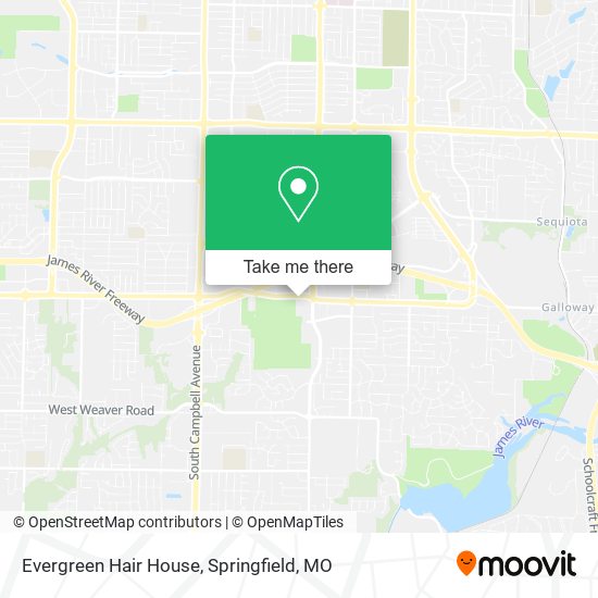 Evergreen Hair House map