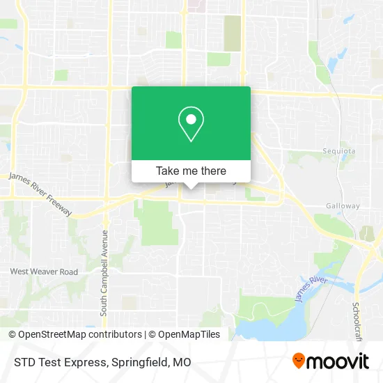 Mapa de STD Test Express