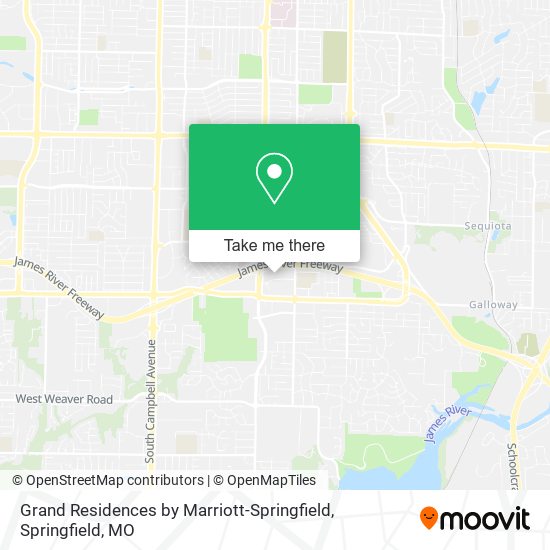 Mapa de Grand Residences by Marriott-Springfield