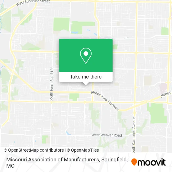 Mapa de Missouri Association of Manufacturer's