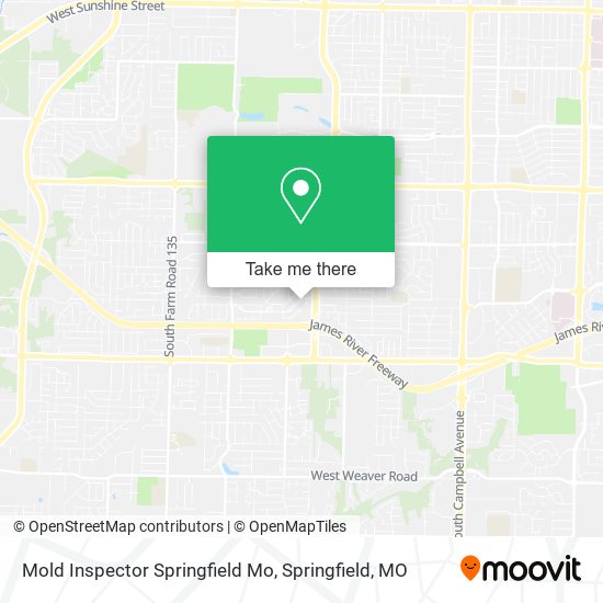 Mold Inspector Springfield Mo map