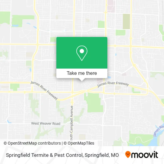 Springfield Termite & Pest Control map