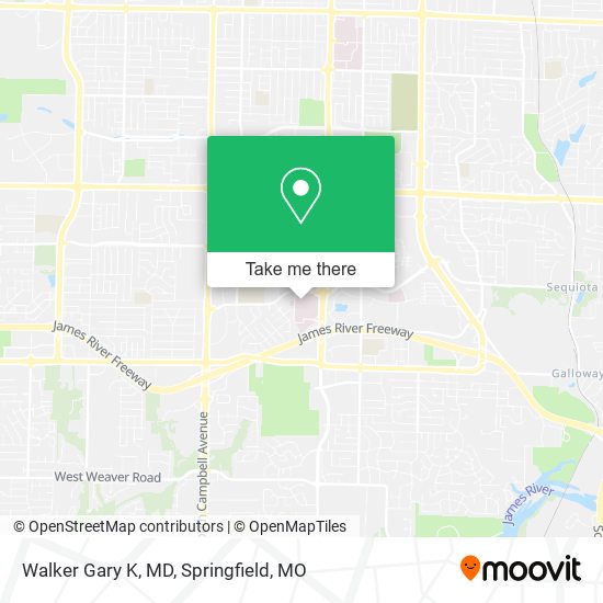 Walker Gary K, MD map