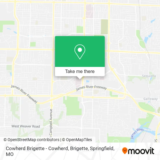 Mapa de Cowherd Brigette - Cowherd, Brigette