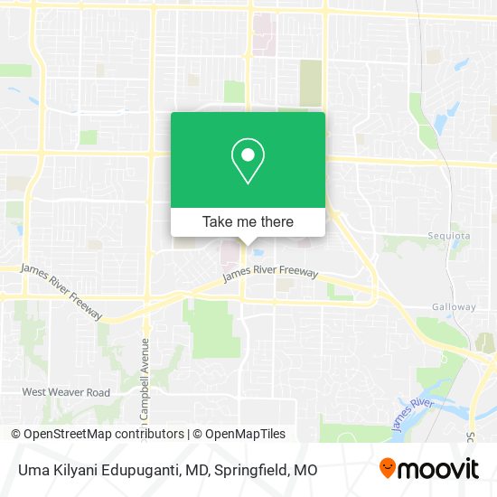 Uma Kilyani Edupuganti, MD map