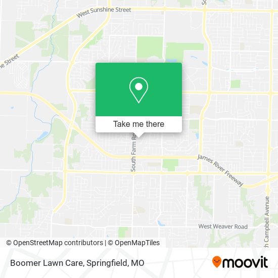 Mapa de Boomer Lawn Care
