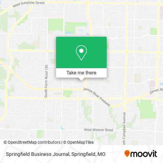 Mapa de Springfield Business Journal
