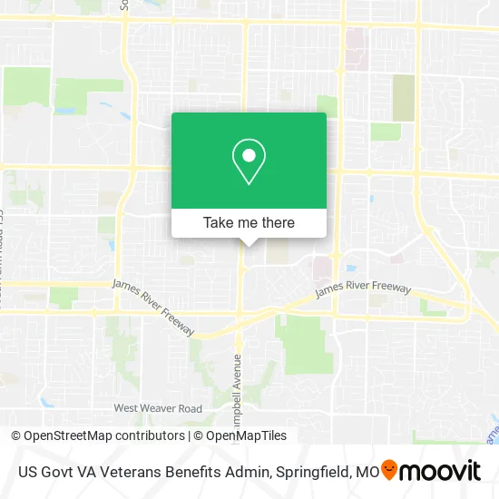 US Govt VA Veterans Benefits Admin map