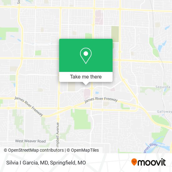 Silvia I Garcia, MD map