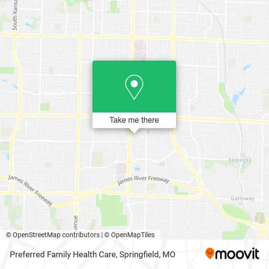 Preferred Family Health Care map