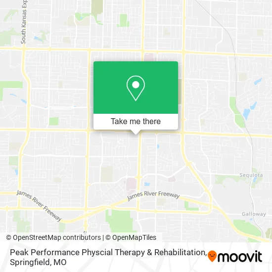 Mapa de Peak Performance Physcial Therapy & Rehabilitation