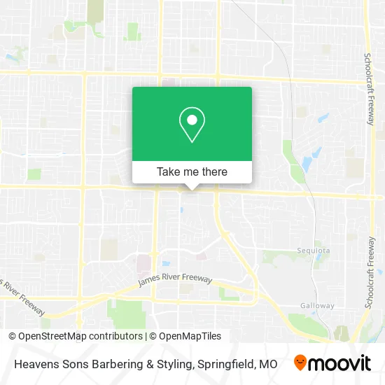Heavens Sons Barbering & Styling map