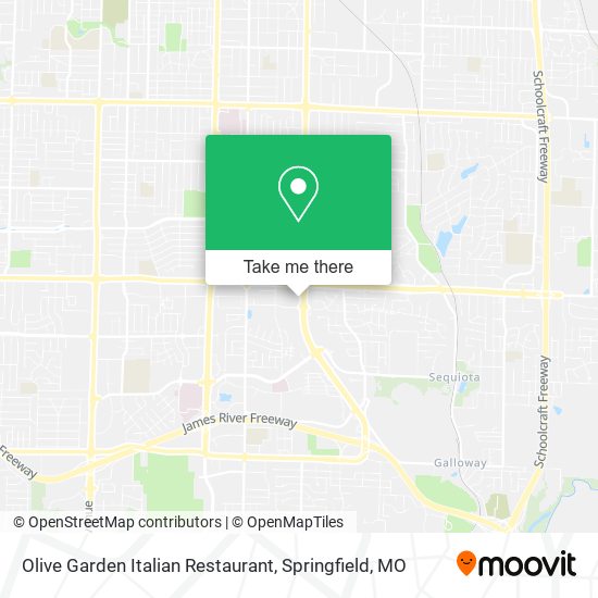 Mapa de Olive Garden Italian Restaurant