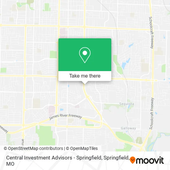 Central Investment Advisors - Springfield map