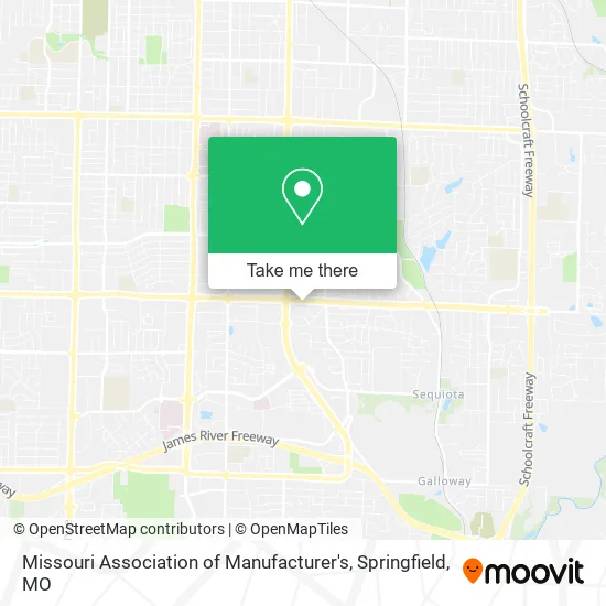 Mapa de Missouri Association of Manufacturer's