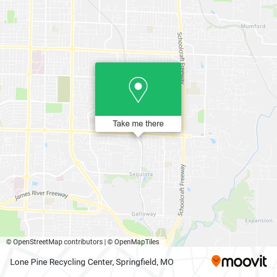 Lone Pine Recycling Center map