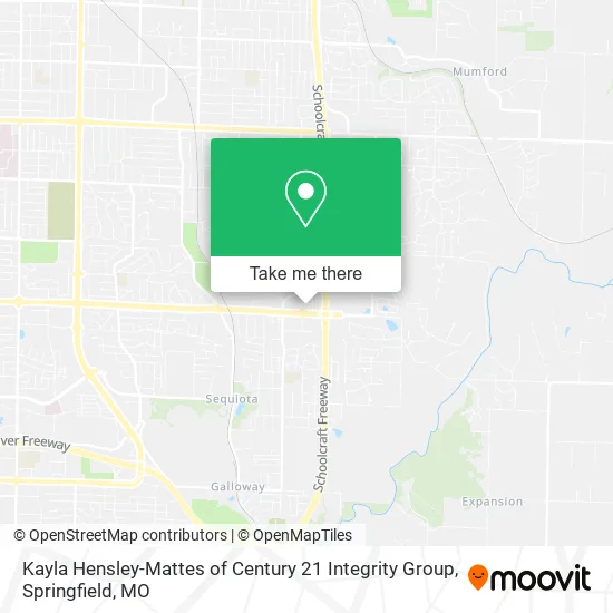Kayla Hensley-Mattes of Century 21 Integrity Group map