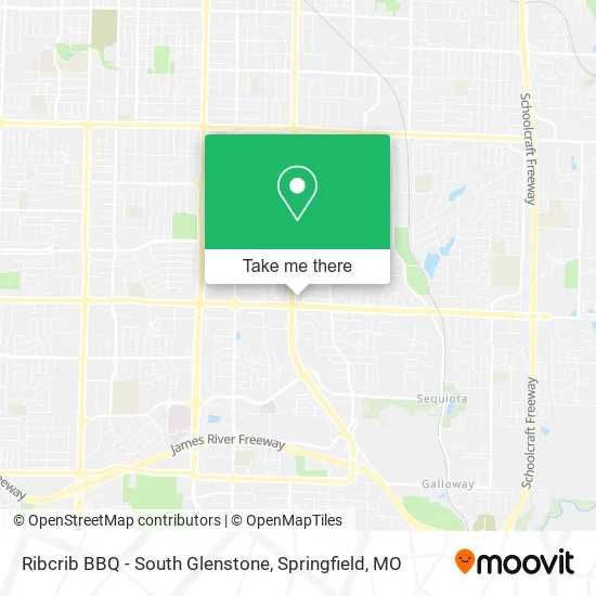 Mapa de Ribcrib BBQ - South Glenstone