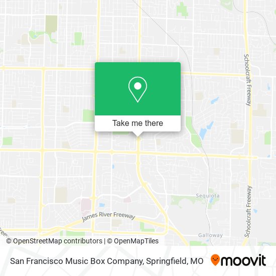 Mapa de San Francisco Music Box Company