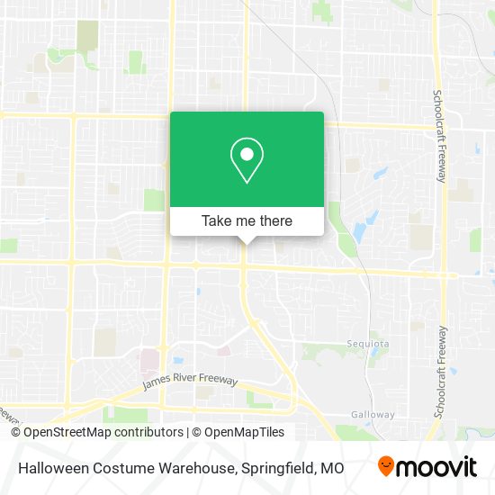 Halloween Costume Warehouse map