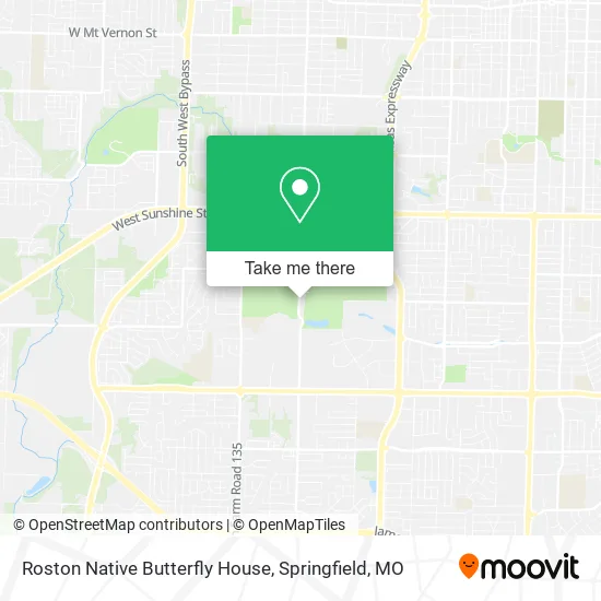 Roston Native Butterfly House map
