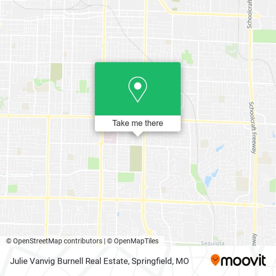 Julie Vanvig Burnell Real Estate map