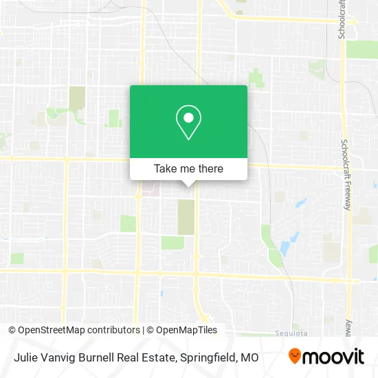 Julie Vanvig Burnell Real Estate map