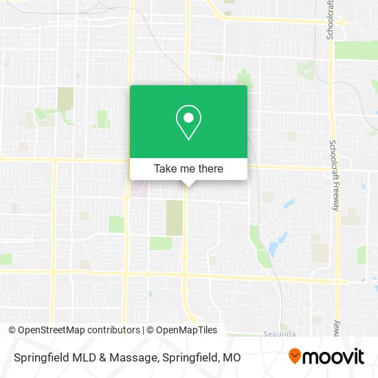 Mapa de Springfield MLD & Massage