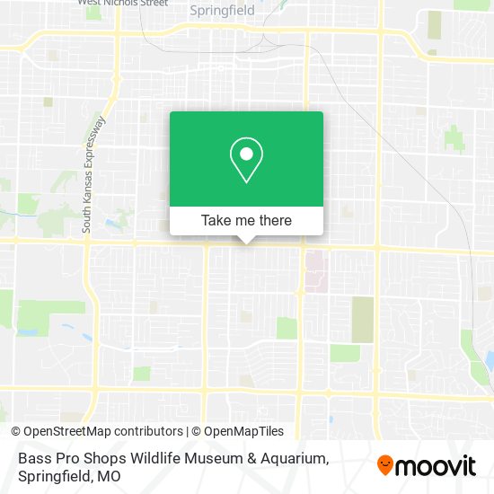 Mapa de Bass Pro Shops Wildlife Museum & Aquarium