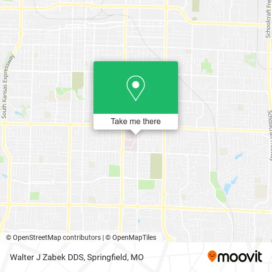 Walter J Zabek DDS map