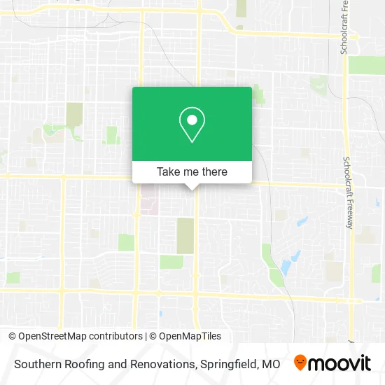 Southern Roofing and Renovations map