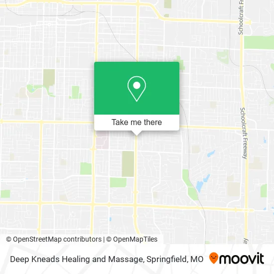 Deep Kneads Healing and Massage map