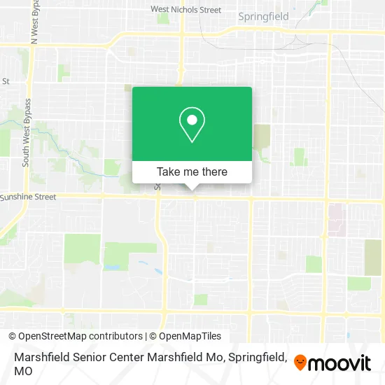 Marshfield Senior Center Marshfield Mo map